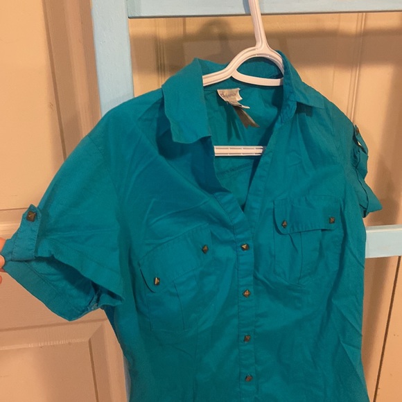 Turquoise Blouse - Picture 4 of 5